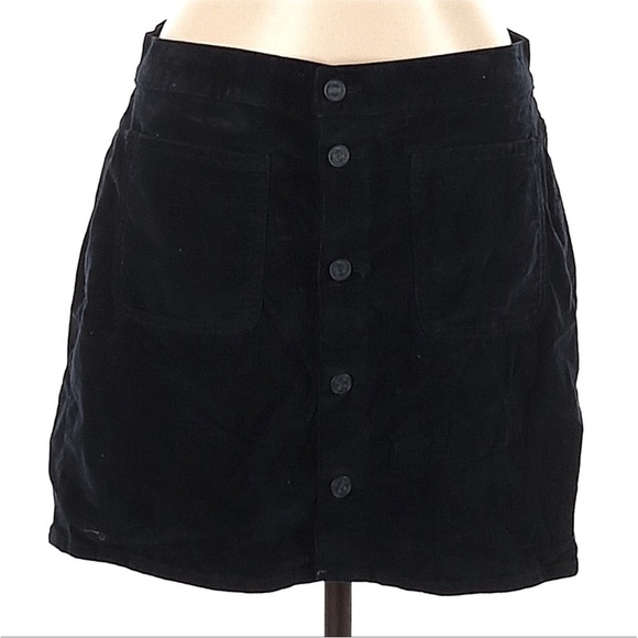 Navy corduroy Mother skirt - Picture 3 of 5